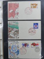 Japan Sammlung der FDCs in 6 Bindern auf selbstgestalteten Seiten #MA095