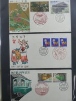 Japan Sammlung der FDCs in 6 Bindern auf selbstgestalteten Seiten #MA095