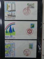 Japan Sammlung der FDCs in 6 Bindern auf selbstgestalteten Seiten #MA095