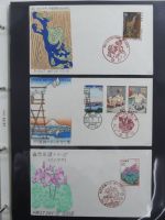 Japan Sammlung der FDCs in 6 Bindern auf selbstgestalteten Seiten #MA095