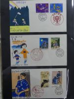 Japan Sammlung der FDCs in 6 Bindern auf selbstgestalteten Seiten #MA095