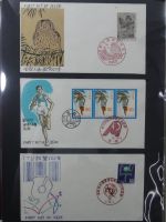 Japan Sammlung der FDCs in 6 Bindern auf selbstgestalteten Seiten #MA095