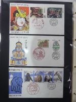 Japan Sammlung der FDCs in 6 Bindern auf selbstgestalteten Seiten #MA095