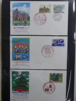 Japan Sammlung der FDCs in 6 Bindern auf selbstgestalteten Seiten #MA095
