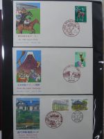 Japan Sammlung der FDCs in 6 Bindern auf selbstgestalteten Seiten #MA095