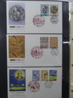 Japan Sammlung der FDCs in 6 Bindern auf selbstgestalteten Seiten #MA095