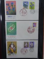 Japan Sammlung der FDCs in 6 Bindern auf selbstgestalteten Seiten #MA095