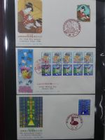 Japan Sammlung der FDCs in 6 Bindern auf selbstgestalteten Seiten #MA095