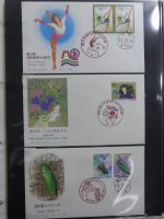 Japan Sammlung der FDCs in 6 Bindern auf selbstgestalteten Seiten #MA095