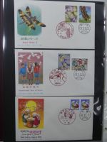 Japan Sammlung der FDCs in 6 Bindern auf selbstgestalteten Seiten #MA095