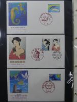 Japan Sammlung der FDCs in 6 Bindern auf selbstgestalteten Seiten #MA095