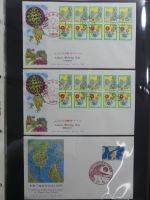 Japan Sammlung der FDCs in 6 Bindern auf selbstgestalteten Seiten #MA095