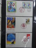 Japan Sammlung der FDCs in 6 Bindern auf selbstgestalteten Seiten #MA095