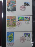 Japan Sammlung der FDCs in 6 Bindern auf selbstgestalteten Seiten #MA095