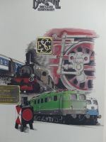 Motiv Eisenbahn nach Borek besammelt in 4 Borek Alben #MA156