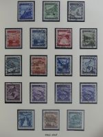 Österreich ab 1945 anfangs gestempelt, später ** im Lindner Vordruck #MA173