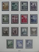 Österreich ab 1945 anfangs gestempelt, später ** im Lindner Vordruck #MA173