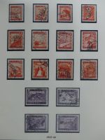 Österreich ab 1945 anfangs gestempelt, später ** im Lindner Vordruck #MA173