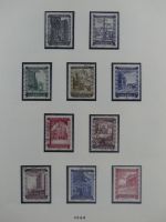 Österreich ab 1945 anfangs gestempelt, später ** im Lindner Vordruck #MA173