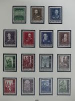 Österreich ab 1945 anfangs gestempelt, später ** im Lindner Vordruck #MA173