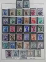 Österreich ab 1945 anfangs gestempelt, später ** im Lindner Vordruck #MA173