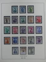 Österreich ab 1945 anfangs gestempelt, später ** im Lindner Vordruck #MA173