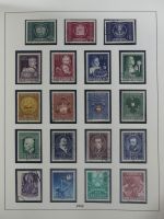 Österreich ab 1945 anfangs gestempelt, später ** im Lindner Vordruck #MA173