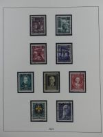 Österreich ab 1945 anfangs gestempelt, später ** im Lindner Vordruck #MA173