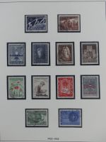 Österreich ab 1945 anfangs gestempelt, später ** im Lindner Vordruck #MA173