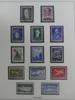 Österreich ab 1945 anfangs gestempelt, später ** im Lindner Vordruck #MA173