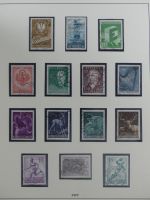 Österreich ab 1945 anfangs gestempelt, später ** im Lindner Vordruck #MA173