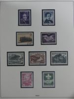 Österreich ab 1945 anfangs gestempelt, später ** im Lindner Vordruck #MA173