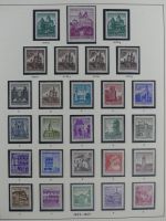 Österreich ab 1945 anfangs gestempelt, später ** im Lindner Vordruck #MA173