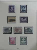 Österreich ab 1945 anfangs gestempelt, später ** im Lindner Vordruck #MA173