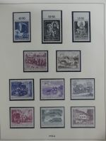 Österreich ab 1945 anfangs gestempelt, später ** im Lindner Vordruck #MA173