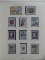 Österreich ab 1945 anfangs gestempelt, später ** im Lindner Vordruck #MA173