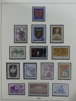 Österreich ab 1945 anfangs gestempelt, später ** im Lindner Vordruck #MA173