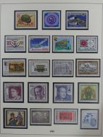 Österreich ab 1945 anfangs gestempelt, später ** im Lindner Vordruck #MA173