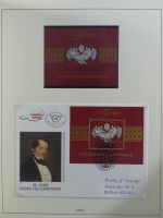 Österreich ab 1945 anfangs gestempelt, später ** im Lindner Vordruck #MA173