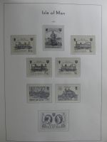 Isle of Man Leuchtturm Text 1973-2003 im Leuchtturm Binder #MA186