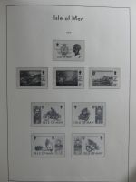 Isle of Man Leuchtturm Text 1973-2003 im Leuchtturm Binder #MA186