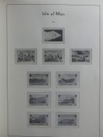 Isle of Man Leuchtturm Text 1973-2003 im Leuchtturm Binder #MA186