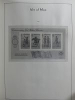 Isle of Man Leuchtturm Text 1973-2003 im Leuchtturm Binder #MA186