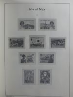 Isle of Man Leuchtturm Text 1973-2003 im Leuchtturm Binder #MA186