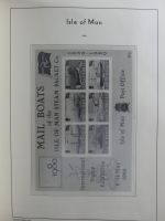 Isle of Man Leuchtturm Text 1973-2003 im Leuchtturm Binder #MA186