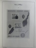 Isle of Man Leuchtturm Text 1973-2003 im Leuchtturm Binder #MA186