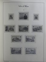 Isle of Man Leuchtturm Text 1973-2003 im Leuchtturm Binder #MA186