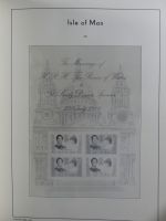 Isle of Man Leuchtturm Text 1973-2003 im Leuchtturm Binder #MA186