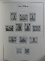 Isle of Man Leuchtturm Text 1973-2003 im Leuchtturm Binder #MA186