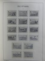 Isle of Man Leuchtturm Text 1973-2003 im Leuchtturm Binder #MA186